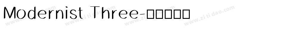 Modernist Three字体转换